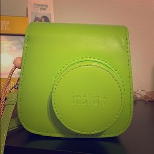 Lime Green Polaroid Camera Holder